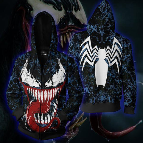 Spider Man Venom vs. Carnage Zip Up Hoodie MZH501 - icoshero
