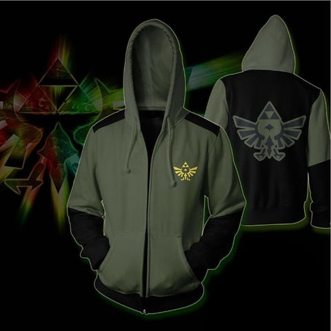 The Legend of Zelda Zip Up Hoodie MZH558 - icoshero