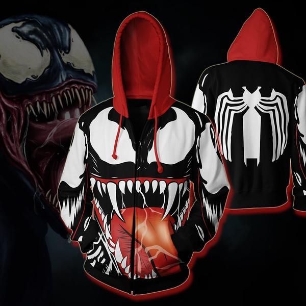 The Avengers Venom 3D Zip Up Hoodie MZH573 - icoshero