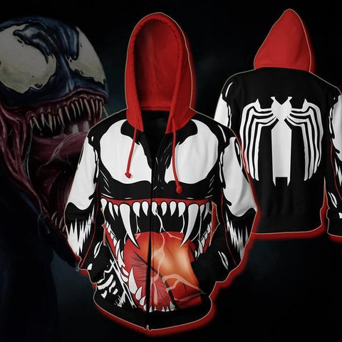 The Avengers Venom 3D Zip Up Hoodie MZH573 - icoshero