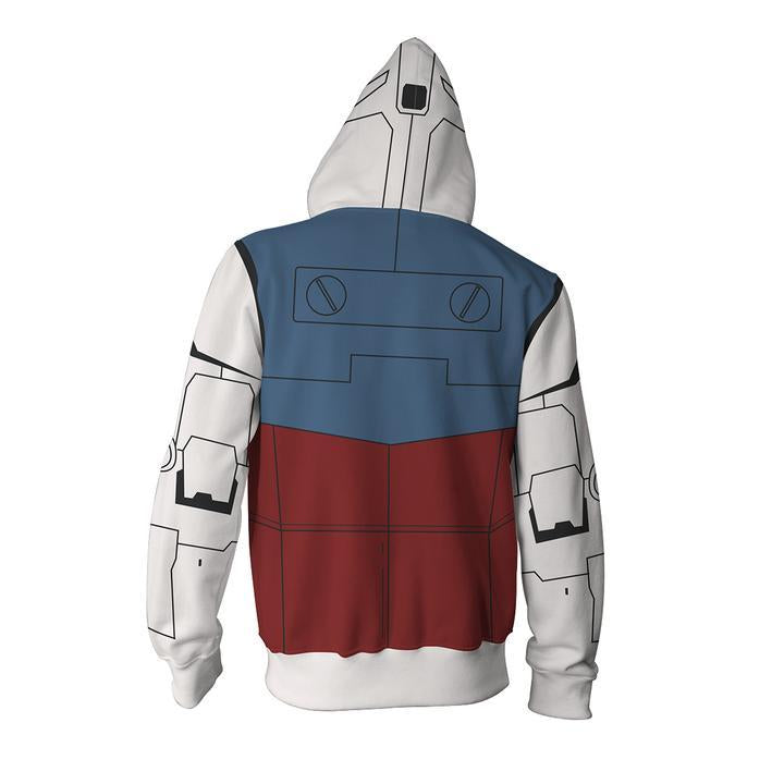 MOBILE SUIT GUNDAM Earth Federation Space Force MA-1 Giacca NAVY taglia L Cospa EUR 196,81