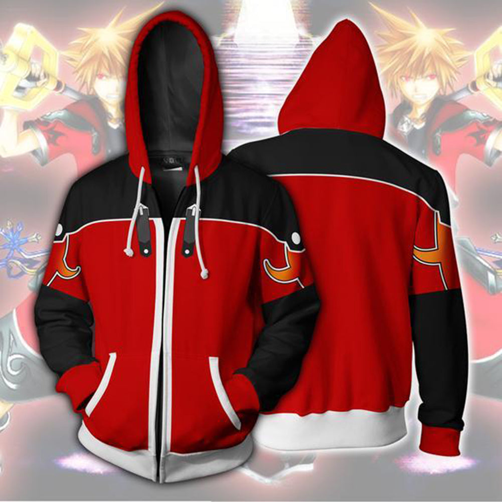 Kingdom Hearts Hoodie | Sora Hoodie | Zip Up Hoodie
