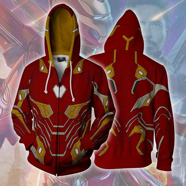 Avengers Iron Man Zip Up Hoodie MZH633 - icoshero