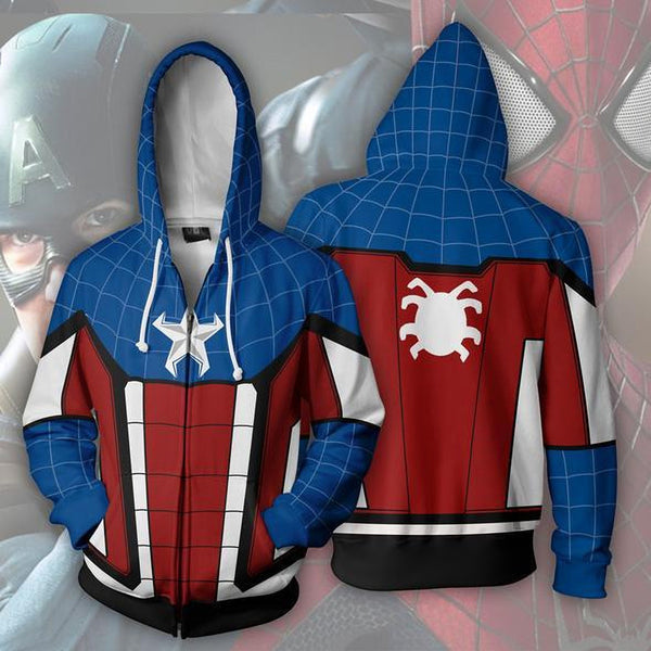 Avengers Hoodie - Spider Man Zip Up Hoodie MZH636 - icoshero