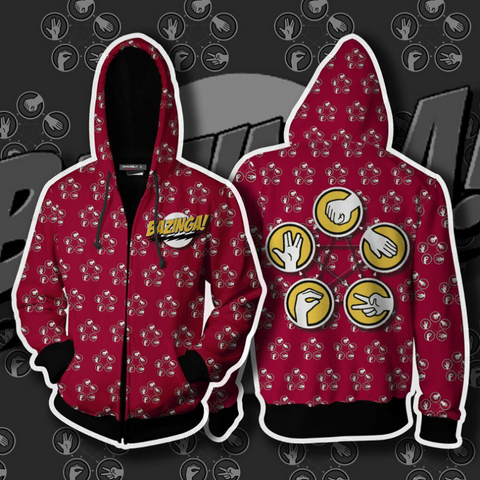 The Big Bang Theory Hoodie - Zip Up Hoodie MZH831 - icoshero