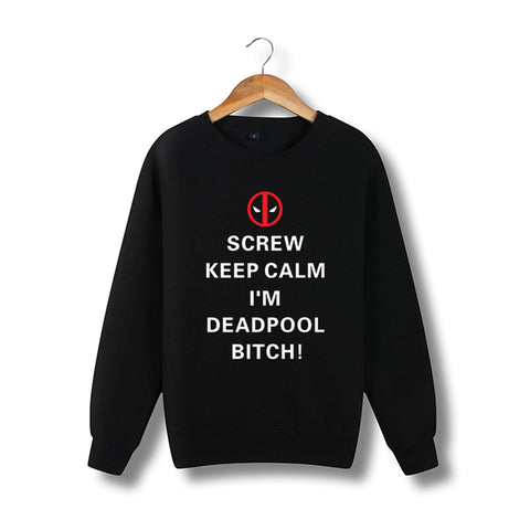 Men's Pullover Deadpool Fleece Superhero Sweatshirt Antihero Hoody - icoshero