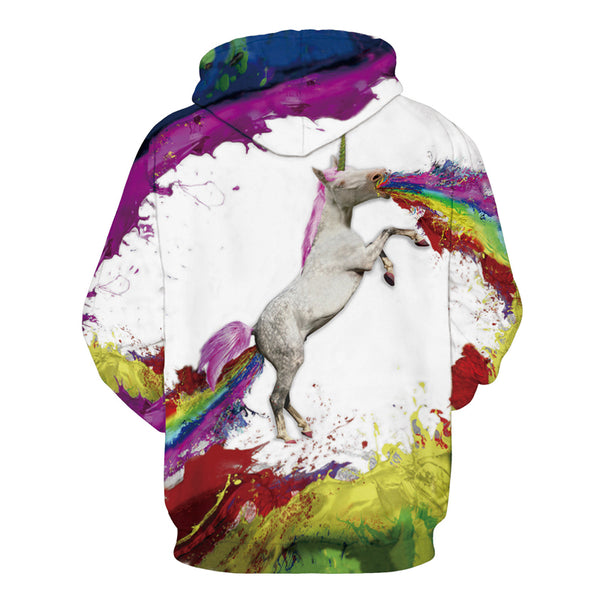 3D Print Hoodie - Spray Paint Horse Pattern Pullover Hoodie ICK034 - icoshero