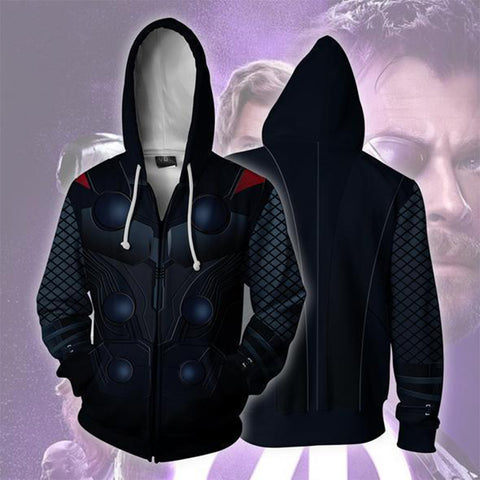 The Avengers 4 Endgame Thor Zip Up Hoodie MZH806 - icoshero