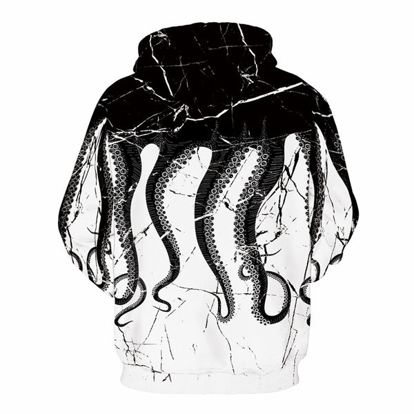 3D Print Hoodie - Cracked Octopus Pullover Hoodie  ICK004 - icoshero